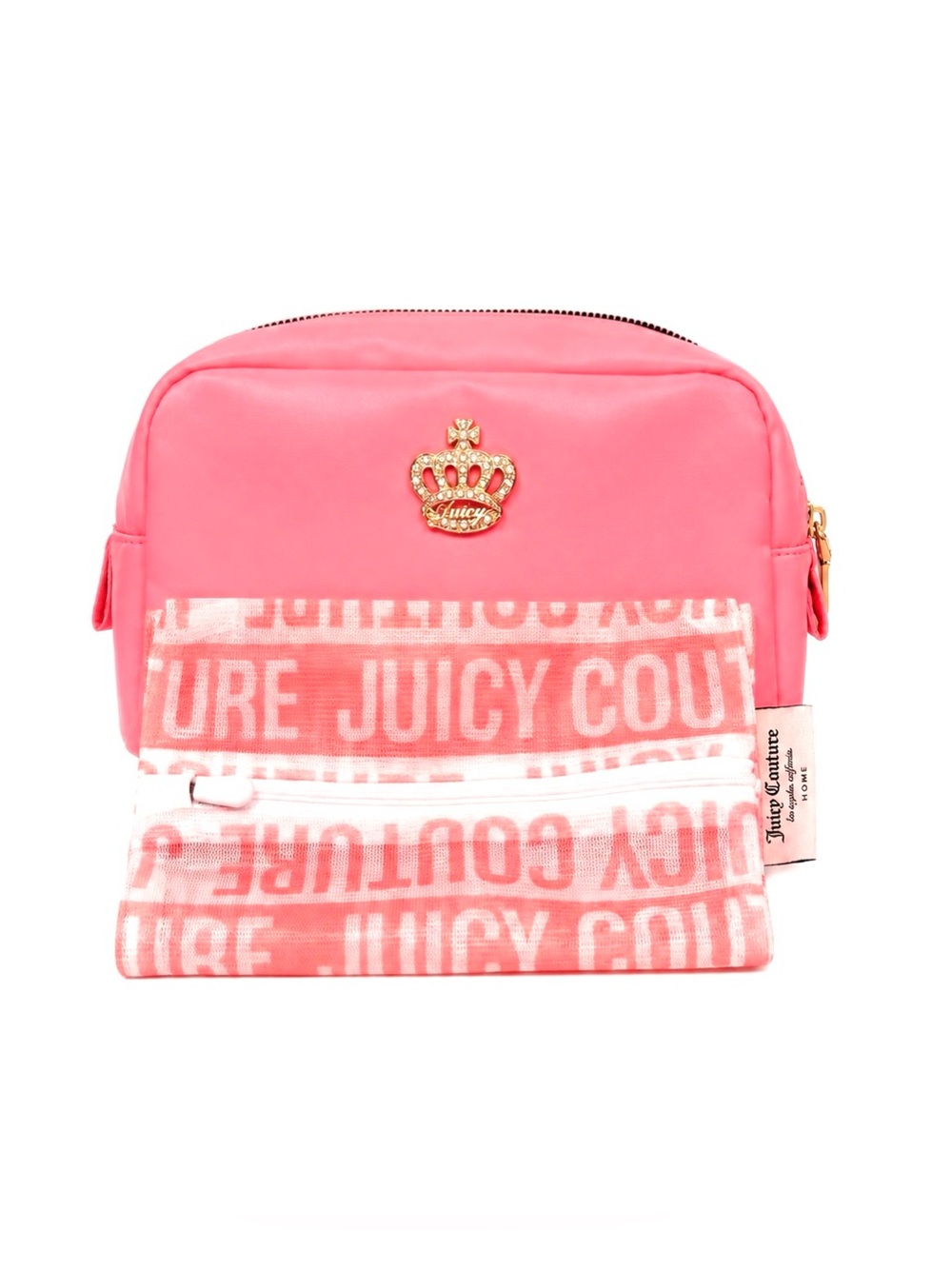 Juicy Couture 2 Piece Cosmetic Pouch Set NEW